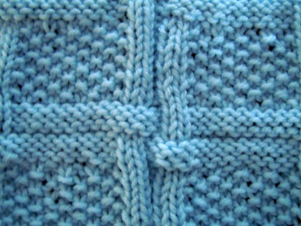 intertwined texture knitting pattern